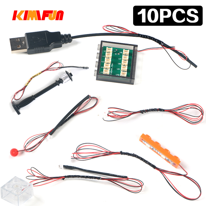 Tech Accessories Hub - 10 sztuk DIY LED 2pin 1X