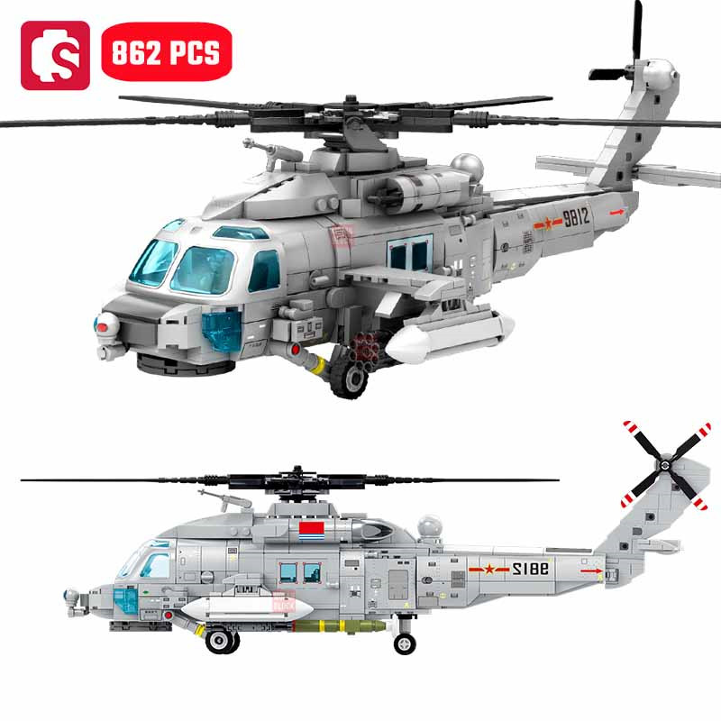 Tech Diving Accessories - SEMBO 862szt Navy Type Z-20 Helicopter