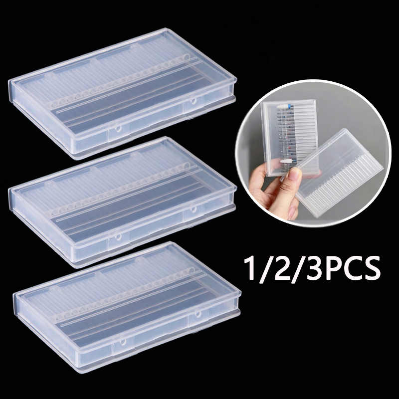 Tech Accessories Box - 1/2/3 SZT. Przezroczysty pojemnik na wiertła